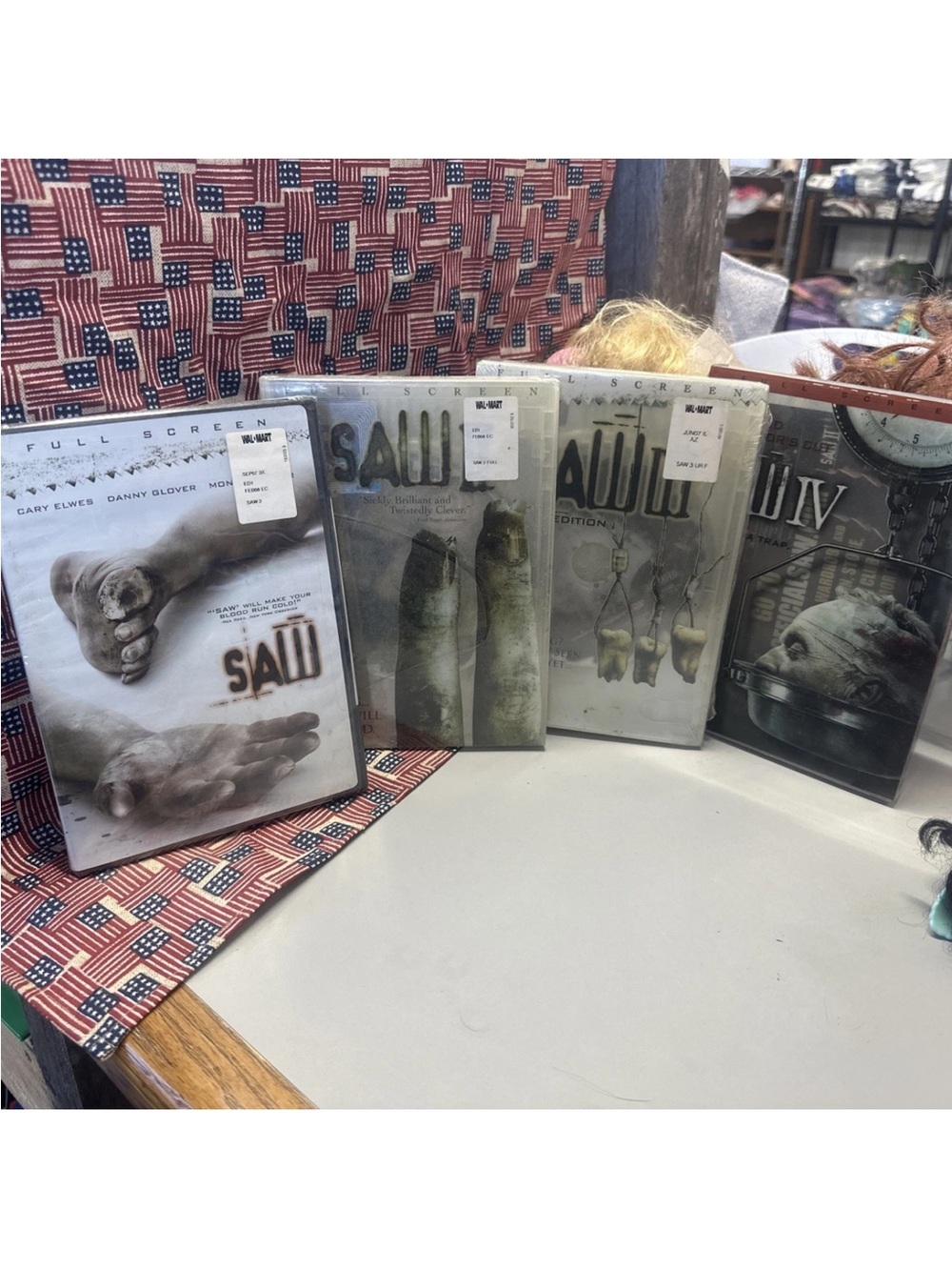 SAW DVD Movie Collection - Horror Series - White & Gray Covers